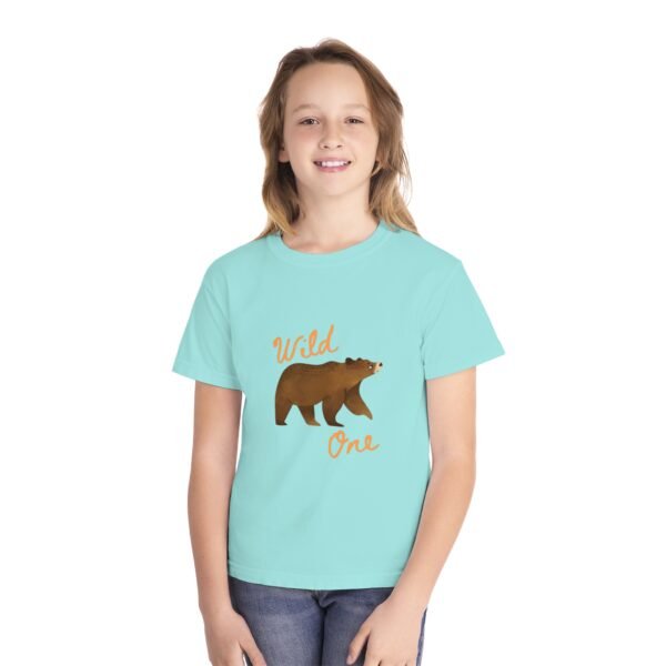 Wild One Youth Tee - Cute Bear Graphic T-Shirt for Kids