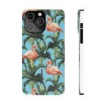 Tropical Flamingo Phone Case, Slim Case, Beach Vibes, Summer Accessory, Gift for Her, Travel Lover, Phone Accessories