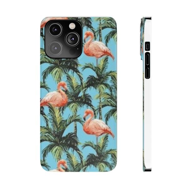 Tropical Flamingo Phone Case, Slim Case, Beach Vibes, Summer Accessory, Gift for Her, Travel Lover, Phone Accessories