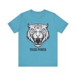 Tiger Power Unisex Jersey Tee - Bold Graphic T-Shirt for Animal Lovers