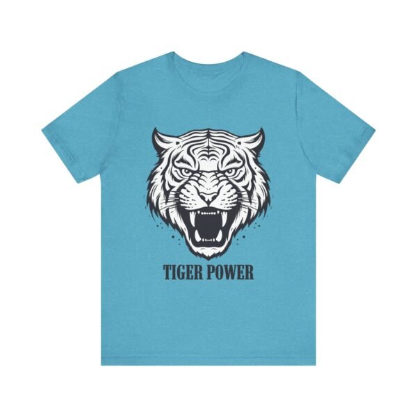 Tiger Power Unisex Jersey Tee - Bold Graphic T-Shirt for Animal Lovers