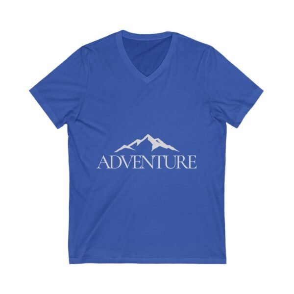 Adventure V-Neck Tee - Unisex Mountain Graphic T-Shirt