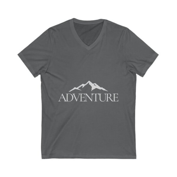 Adventure V-Neck Tee - Unisex Mountain Graphic T-Shirt