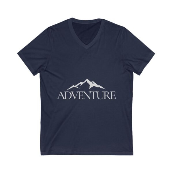 Adventure V-Neck Tee - Unisex Mountain Graphic T-Shirt
