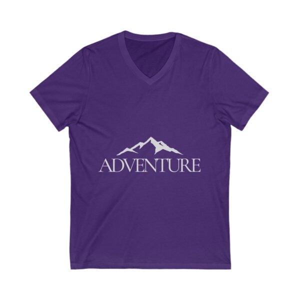 Adventure V-Neck Tee - Unisex Mountain Graphic T-Shirt