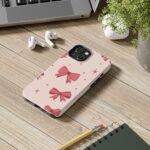 Chic Bow Phone Case, Stylish Phone Cover, Gift for Her, Trendy Tech Accessory, Cute Bow Design, Durable Phone Case
