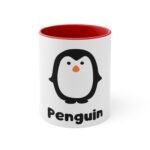 Adorable Penguin Mug - Colorful Accent Coffee Cup, Cute Gift for Animal Lovers, Penguin Decor, Fun Kitchenware, Perfect for Birthdays
