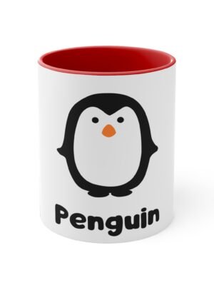 Adorable Penguin Mug - Colorful Accent Coffee Cup, Cute Gift for Animal Lovers, Penguin Decor, Fun Kitchenware, Perfect for Birthdays