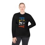 Unisex Lightweight Long Sleeve Tee – Basketball Dunk Design