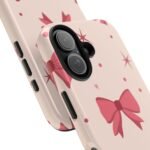 Chic Bow Phone Case, Stylish Phone Cover, Gift for Her, Trendy Tech Accessory, Cute Bow Design, Durable Phone Case