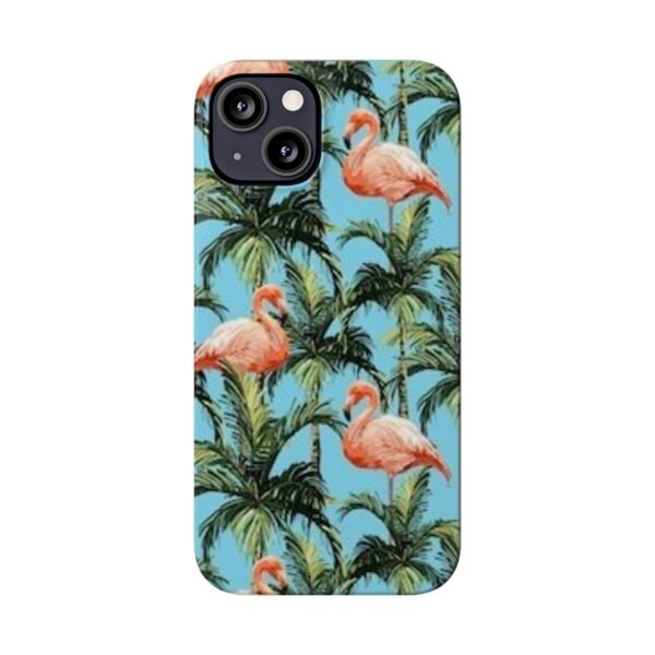 Tropical Flamingo Phone Case, Slim Case, Beach Vibes, Summer Accessory, Gift for Her, Travel Lover, Phone Accessories