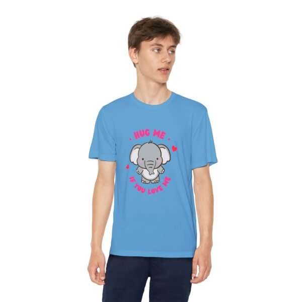Youth Elephant Graphic Tee - "Hug Me If You Love Me"