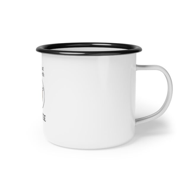 Life is Better with Coffee Camp Mug - Enamel Coffee Cup, Gifts for Campers, Outdoor Adventure, Camping Gear, Unique Coffee Mug