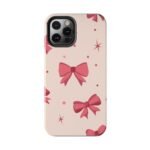 Chic Bow Phone Case, Stylish Phone Cover, Gift for Her, Trendy Tech Accessory, Cute Bow Design, Durable Phone Case