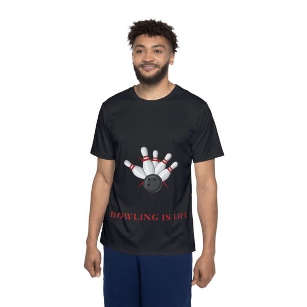 Bowling Themed Men's Sports Jersey - 'Bowling is Life' - Perfect for Enthusiasts