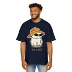 Men's Heavy Oversized Tee - Cool Cat Graphic T-Shirt