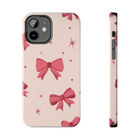 Chic Bow Phone Case, Stylish Phone Cover, Gift for Her, Trendy Tech Accessory, Cute Bow Design, Durable Phone Case