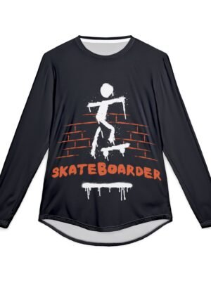 Skateboarder UV Protection Long Sleeve Shirt for Men