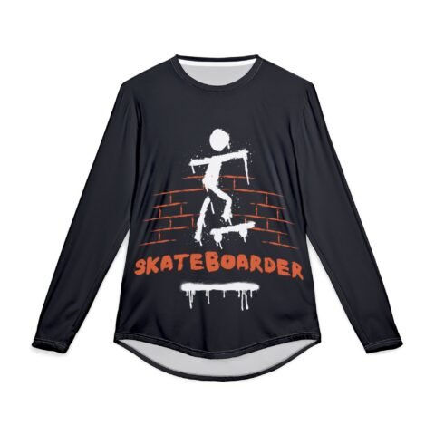 Skateboarder UV Protection Long Sleeve Shirt for Men