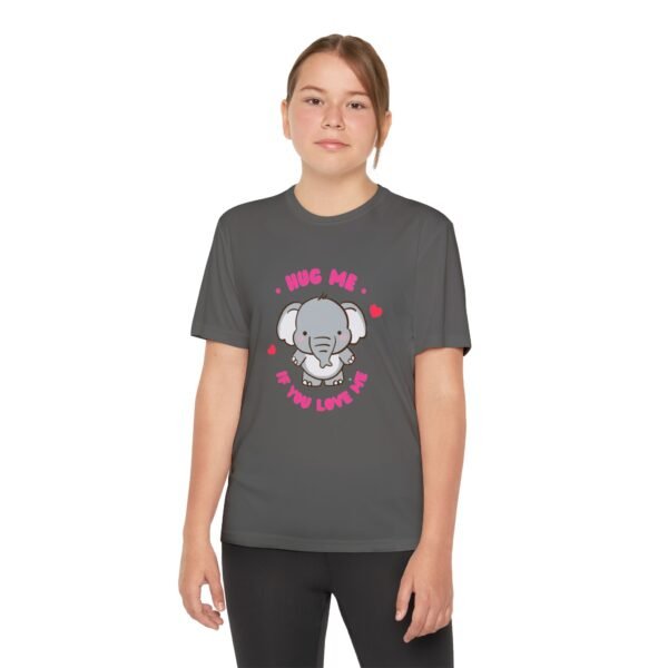 Youth Elephant Graphic Tee - "Hug Me If You Love Me"