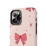 Chic Bow Phone Case, Stylish Phone Cover, Gift for Her, Trendy Tech Accessory, Cute Bow Design, Durable Phone Case