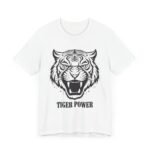 Tiger Power Unisex Jersey Tee - Bold Graphic T-Shirt for Animal Lovers