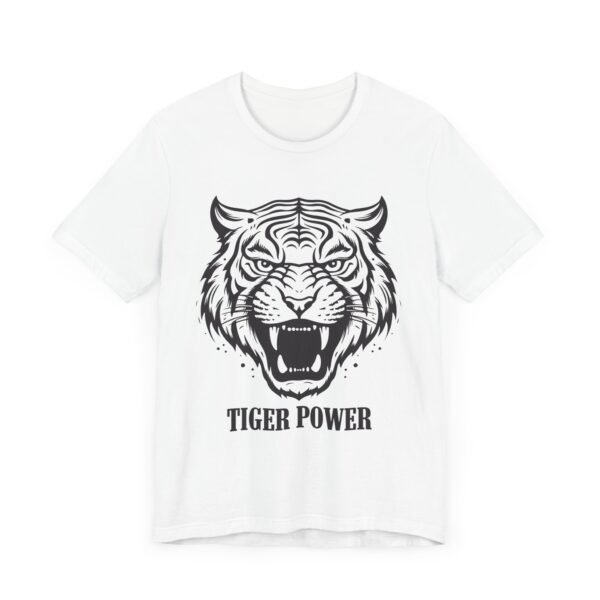 Tiger Power Unisex Jersey Tee - Bold Graphic T-Shirt for Animal Lovers