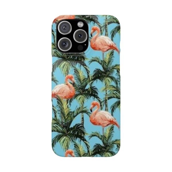 Tropical Flamingo Phone Case, Slim Case, Beach Vibes, Summer Accessory, Gift for Her, Travel Lover, Phone Accessories