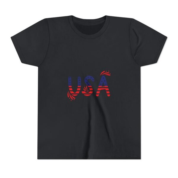 Patriotic Youth Short Sleeve Tee - USA Design for Fourth of July & Independence Day Celebrations