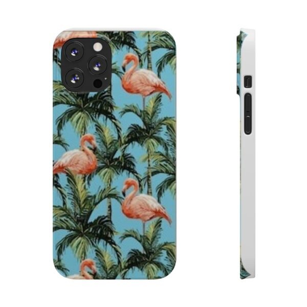 Tropical Flamingo Phone Case, Slim Case, Beach Vibes, Summer Accessory, Gift for Her, Travel Lover, Phone Accessories