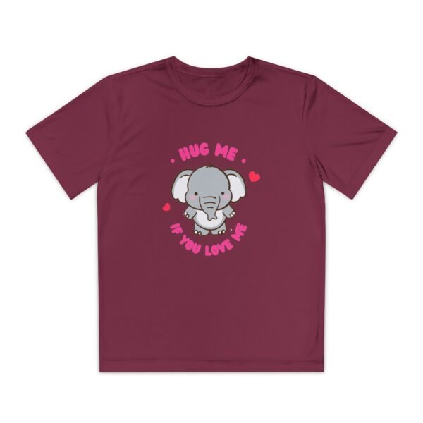 Youth Elephant Graphic Tee - "Hug Me If You Love Me"