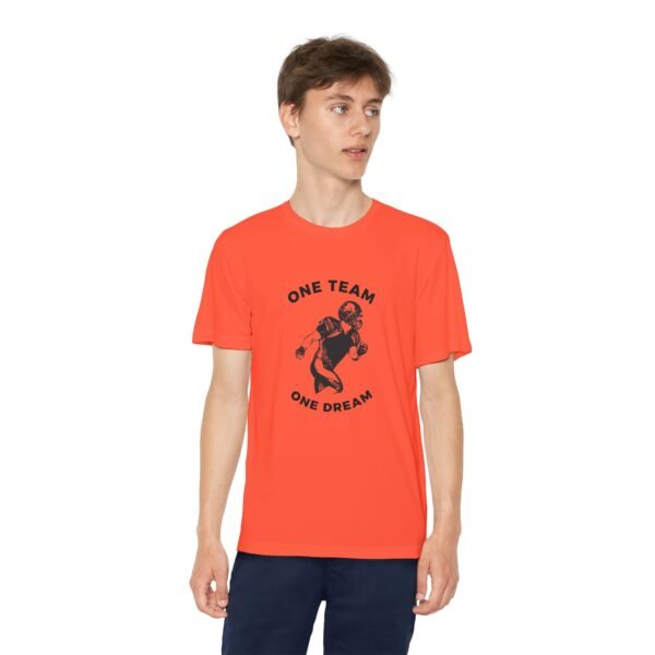 Youth Competitor Tee - One Team One Dream Football Shirt for Young Athletes