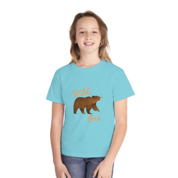 Wild One Youth Tee - Cute Bear Graphic T-Shirt for Kids