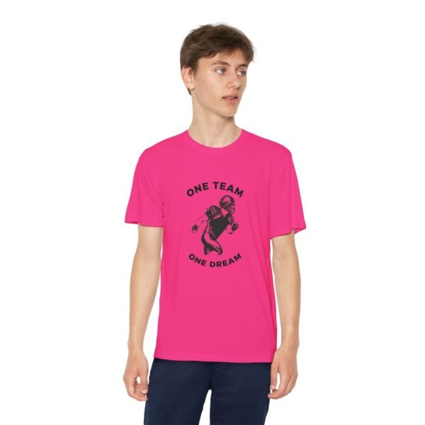 Youth Competitor Tee - One Team One Dream Football Shirt for Young Athletes