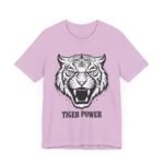 Tiger Power Unisex Jersey Tee - Bold Graphic T-Shirt for Animal Lovers