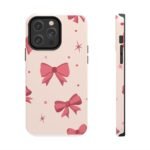 Chic Bow Phone Case, Stylish Phone Cover, Gift for Her, Trendy Tech Accessory, Cute Bow Design, Durable Phone Case
