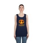 Summer Sunset Unisex Heavy Cotton Tank Top - Tropical Vibe Beachwear