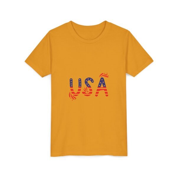 Patriotic Youth Short Sleeve Tee - USA Design for Fourth of July & Independence Day Celebrations