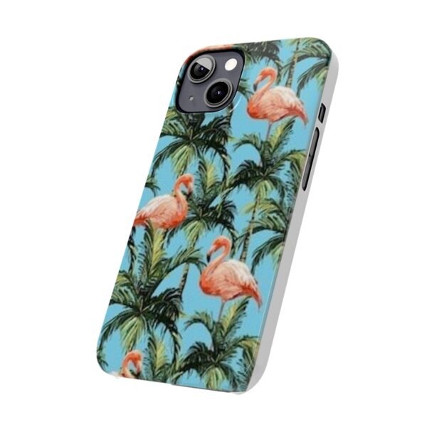 Tropical Flamingo Phone Case, Slim Case, Beach Vibes, Summer Accessory, Gift for Her, Travel Lover, Phone Accessories