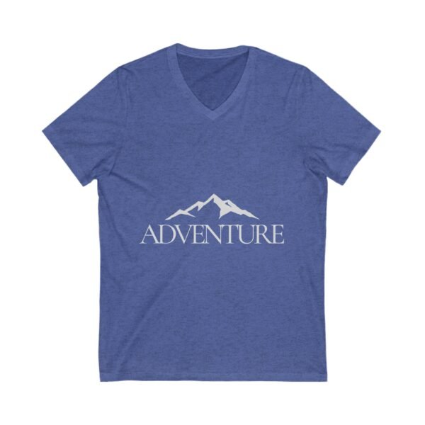 Adventure V-Neck Tee - Unisex Mountain Graphic T-Shirt