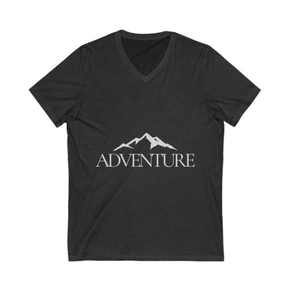 Adventure V-Neck Tee - Unisex Mountain Graphic T-Shirt