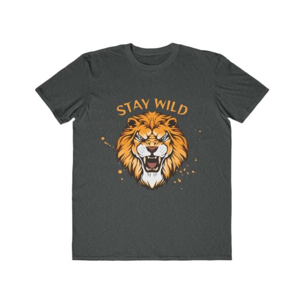 Men's Lightweight Fashion Tee | Stay Wild Lion Graphic Tee for Adventure Lovers