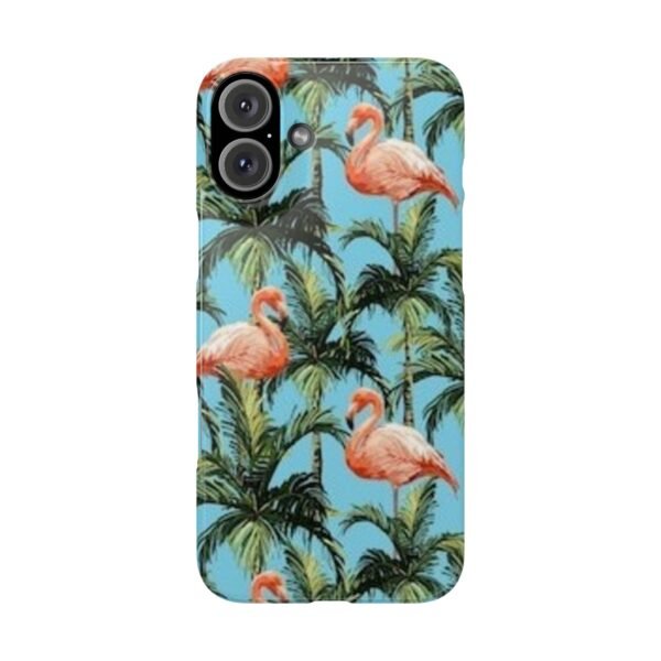 Tropical Flamingo Phone Case, Slim Case, Beach Vibes, Summer Accessory, Gift for Her, Travel Lover, Phone Accessories