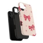 Chic Bow Phone Case, Stylish Phone Cover, Gift for Her, Trendy Tech Accessory, Cute Bow Design, Durable Phone Case
