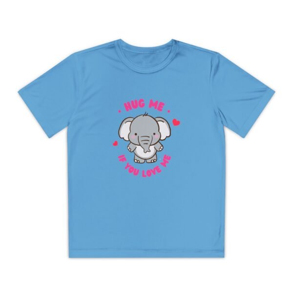 Youth Elephant Graphic Tee - "Hug Me If You Love Me"