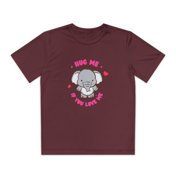 Youth Elephant Graphic Tee - "Hug Me If You Love Me"