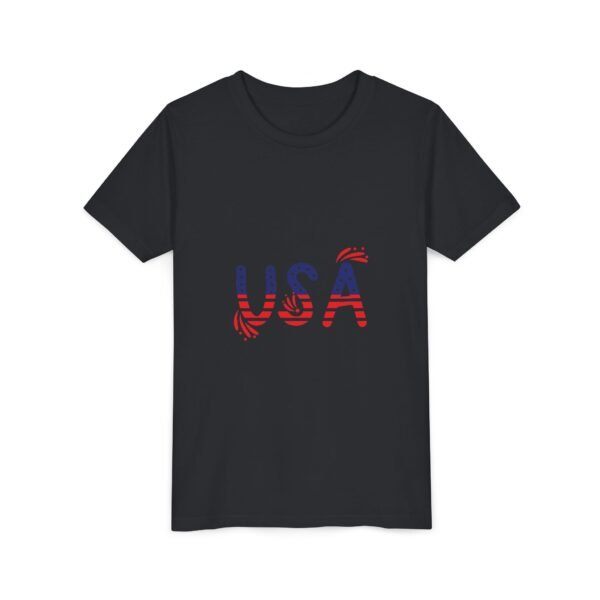 Patriotic Youth Short Sleeve Tee - USA Design for Fourth of July & Independence Day Celebrations