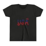 Patriotic Youth Short Sleeve Tee - USA Design for Fourth of July & Independence Day Celebrations