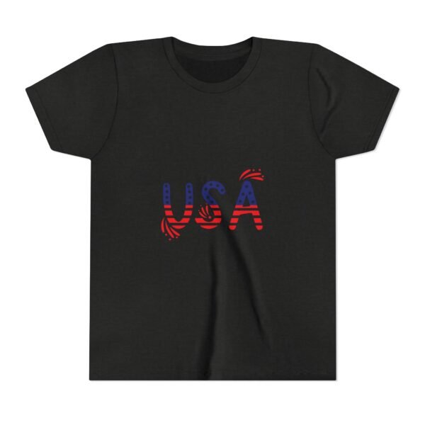 Patriotic Youth Short Sleeve Tee - USA Design for Fourth of July & Independence Day Celebrations