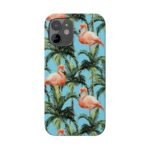 Tropical Flamingo Phone Case, Slim Case, Beach Vibes, Summer Accessory, Gift for Her, Travel Lover, Phone Accessories